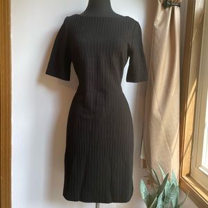 Hugo Boss black midi dress